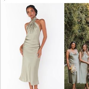 Show Me Your Mumu Jasmine Halter Midi Dress